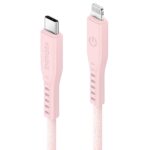 ENERGEA Flow USB-C to Lightning C94 MFI Cable 1.5m Pink 60W 3A PD Fast Charge - imagine 2