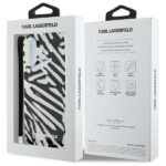 Karl Lagerfeld KLHCP16SHZBPKCCK iPhone 16 6.1" black hardcase IML Zebra Pattern & Cord - imagine 7