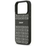 Case DKNY Repeat Texture Pattern with    Tonal Stripe for iPhone 17 Pro Max black - imagine 6