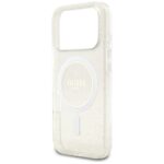 Guess IML Glitter Pearl Strap MagSafe Case for iPhone 17 Pro Clear - imagine 6