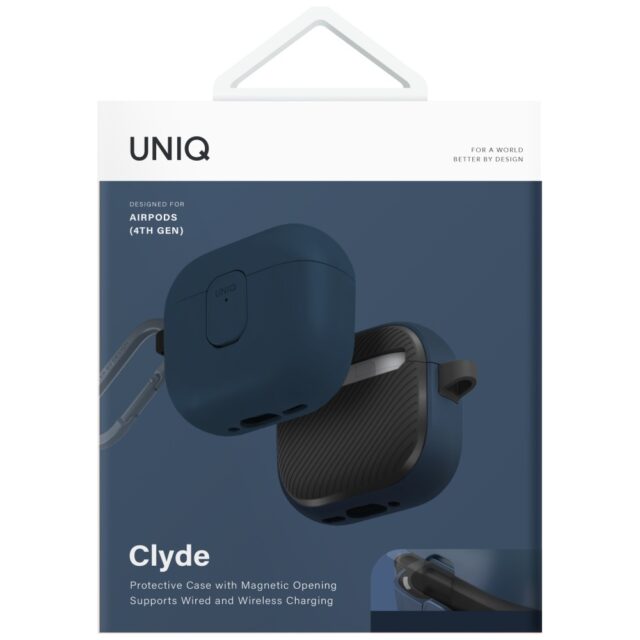 Case UNIQ Clyde for AirPods 4 Lock Case blue - imagine 5