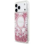 Guess Resin Bottom Glitter MagSafe Case for iPhone 17 Pro Max Pink - imagine 2