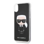 Karl Lagerfeld KLHCI65ICGBK iPhone Xs Max black Iconic Glitter - imagine 3