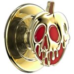 Grip and stand for phone Popsockets Round Disney Enamel Poison Apple MagSafe gold 1