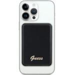 Guess Induction Powerbank 15W GUPBM5ALGSGK 5000mAh black MagSafe Metal Script Logo - imagine 2