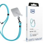 3MK EasyClip Light Blue (black) Phone Lanyard