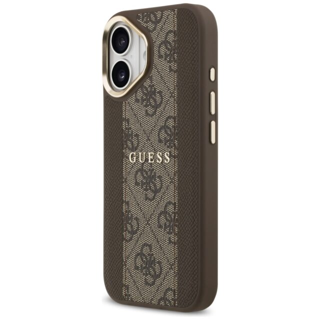 Case Guess 4G Stripe MagSafe for iPhone 17 brown - imagine 2