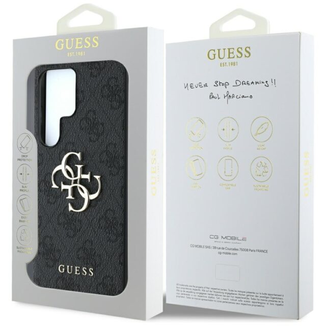 Case Guess Big 4G Logo Classic Logo to Samsung Galaxy S25 Ultra black - imagine 8