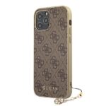 Guess GUHCP12LGF4GBR iPhone 12 Pro Max 6,7" brown hardcase 4G Charms Collection - imagine 2