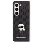 Karl Lagerfeld KLHCZFD5SAPKINPK Z Fold5F946 hardcase black Saffiano Monogram Ikonik Pin - imagine 2
