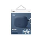 UNIQ Nexo Case AirPods Pro 2 gen + Ear Hooks Silicone caspian blue - imagine 3