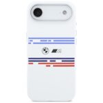 BMW M Silicon Horizontal Line MagSafe Case for iPhone Air White - imagine 3