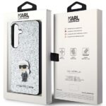 Karl Lagerfeld KLHCS24SGCNPSG S24 S921 silver hardcase Fixed Glitter Ikonik Logo Metal Pin - imagine 8