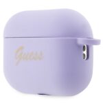 Guess GUAP2LSCHSU AirPods Pro 2 (2022/2023) cover purple Silicone Charm Heart Collection - imagine 3