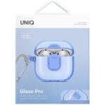 Case UNIQ Glase Pro for AirPods 4 Lock    Case blue - imagine 2