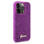 Guess GUHCP14XPMSDGSF iPhone 14 Pro Max 6.7" fuschia hardcase Disco Metal Script - imagine 4