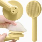 Self-Cleaning Pet Brush for Dogs and Cats Extralink Pets, Ergonomic Comb pet-819