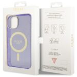 Guess GUHMP14MHCMCGU iPhone 14 Plus / 15 Plus 6.7" purple hardcase Glitter Gold MagSafe - imagine 8