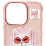 Nimmy Glasses Cool Cat MagSafe case for iPhone 16 Pro pink - imagine 7