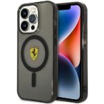 Ferrari FEHMP14XURKK iPhone 14 Pro Max 6.7" black hardcase Translucent Magsafe