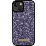 Guess GUHCP15SPFGSBSP iPhone 15 / 14 / 13 6.1" purple hardcase Rhinestone Metal Logo - imagine 3