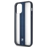 BMW case BMHCP12MPCUMRSTNA iPhone 12 / 12 Pro 6.1" transparent hardcase Middle Stripe Navy - imagine 6