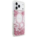 Guess Resin Bottom Glitter MagSafe Case for iPhone 17 Pro Max Pink - imagine 4