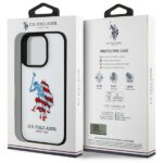 US Polo USHCP15XPUSH iPhone 15 Pro Max 6,7" white Leather Big DH American Flag - imagine 5