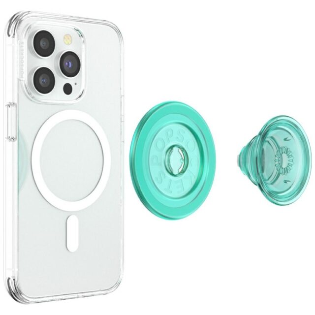 Uchwyt i podstawka do telefonu            Popsockets Translucent MagSafe miętowy 807029 - imagine 6