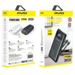 AWEI PowerBank P169K 20000mAh 22.5W black display + PD/Lightning cables - imagine 8