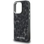 Case Karl Lagerfeld IML Leopard Pattern  MagSafe for iPhone 16 Pro black - imagine 6