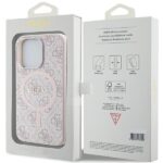Guess GUHMP14XG4GFRP iPhone 14 Pro Max 6.7" pink hardcase 4G Collection Leather Metal Logo Mag - imagine 8