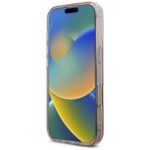 Case Karl Lagerfeld IML Rhinestones Logo for iPhone 16 Pro pink - imagine 5