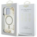 Guess HC Resin Bottom Glitter case for iPhone 16 Pro Max MagSafe gold - imagine 8