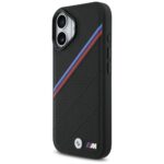 BMW M Tricolor Metal Logo MagSafe Case for iPhone 17 Black - imagine 2