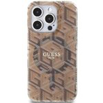 Guess GUHMP15XHGCUSTGW iPhone 15 Pro Max 6.7" brown hardcase IML GCube MagSafe - imagine 3