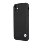 Case BMW BMHCN61RCDPK iPhone 11 / Xr 6.1" black hardcase Leather Deboss - imagine 2