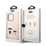 Karl Lagerfeld KLHMP14LSSKCI iPhone 14 Pro 6,1" hardcase light pink Silicone Karl & Choup - imagine 8