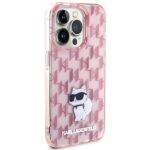Karl Lagerfeld KLHCP15LHNCMKLP iPhone 15 Pro 6.1" pink hardcase Monogram Choupette - imagine 4