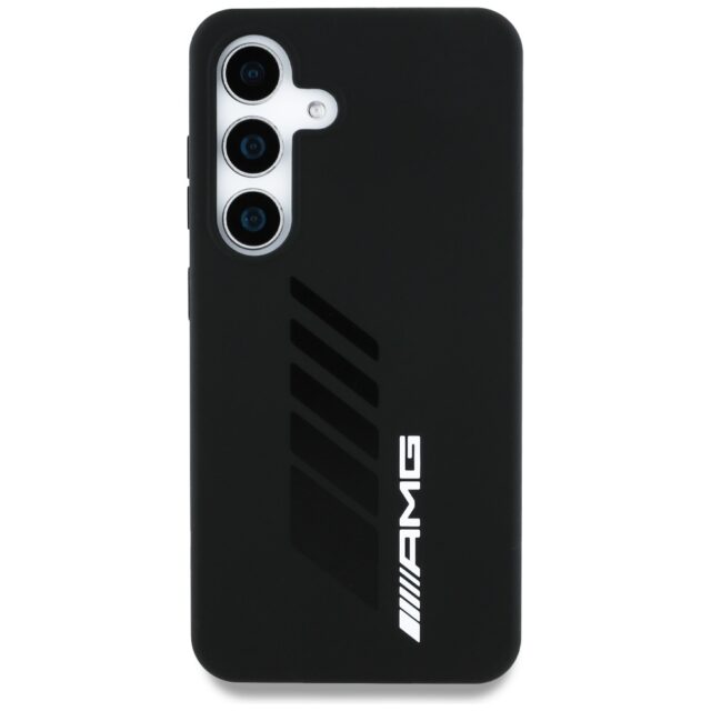 Case AMG Oversize Rhombs MagSafe for Samsung Galaxy S25 black - imagine 3