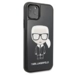 Karl Lagerfeld KLHCN58DLFKBK iPhone 11Pro black hard case Iconic Karl Glitter - imagine 5