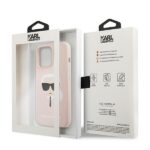 Karl Lagerfeld KLHCP13XSLKHLP iPhone 13 Pro Max 6,7" light pink hardcase Silicone Karl`s - imagine 8