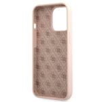 Guess GUHMP13XLSLMGLP iPhone 13 Pro Max 6,7" light pink hardcase Silicone Script Gold Log - imagine 7
