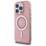 Guess GUHMP16XPFTDTEP iPhone 16 Pro Max 6.9" pink hardcase IML Rhinestones MagSafe - imagine 2