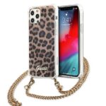 Guess GUHCP12LKCLEO iPhone 12 Pro Max 6,7" Leopard hardcase Gold Strap
