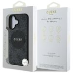 Case Guess 4G Circle Classic Logo MagSafe for iPhone 16 black - imagine 8