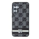 DKNY DKHCS24SPCPTSSK S24 S921 black hardcase Leather Checkered Mono Pattern & Printed Stripes - imagine 3