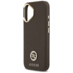 Case Guess Grained Strass Logo MagSafe for iPhone 17 brown - imagine 6