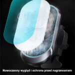 USAMS magnetic wireless charging holder 15W for air vent black CD182ZJ01 (US-CD182) - imagine 9