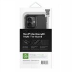 UNIQ Combat iPhone 16 case 6.1" Magclick Charging black/carbon black - imagine 5